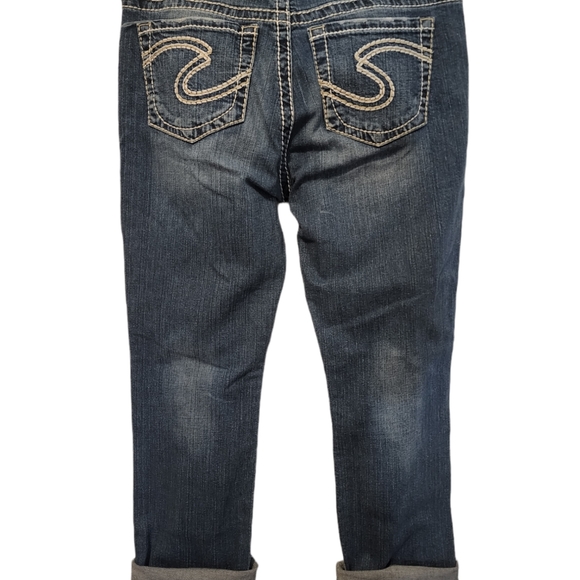 EUC Silver Natsuki Cuffed Denim Capri Jean - Picture 5 of 9